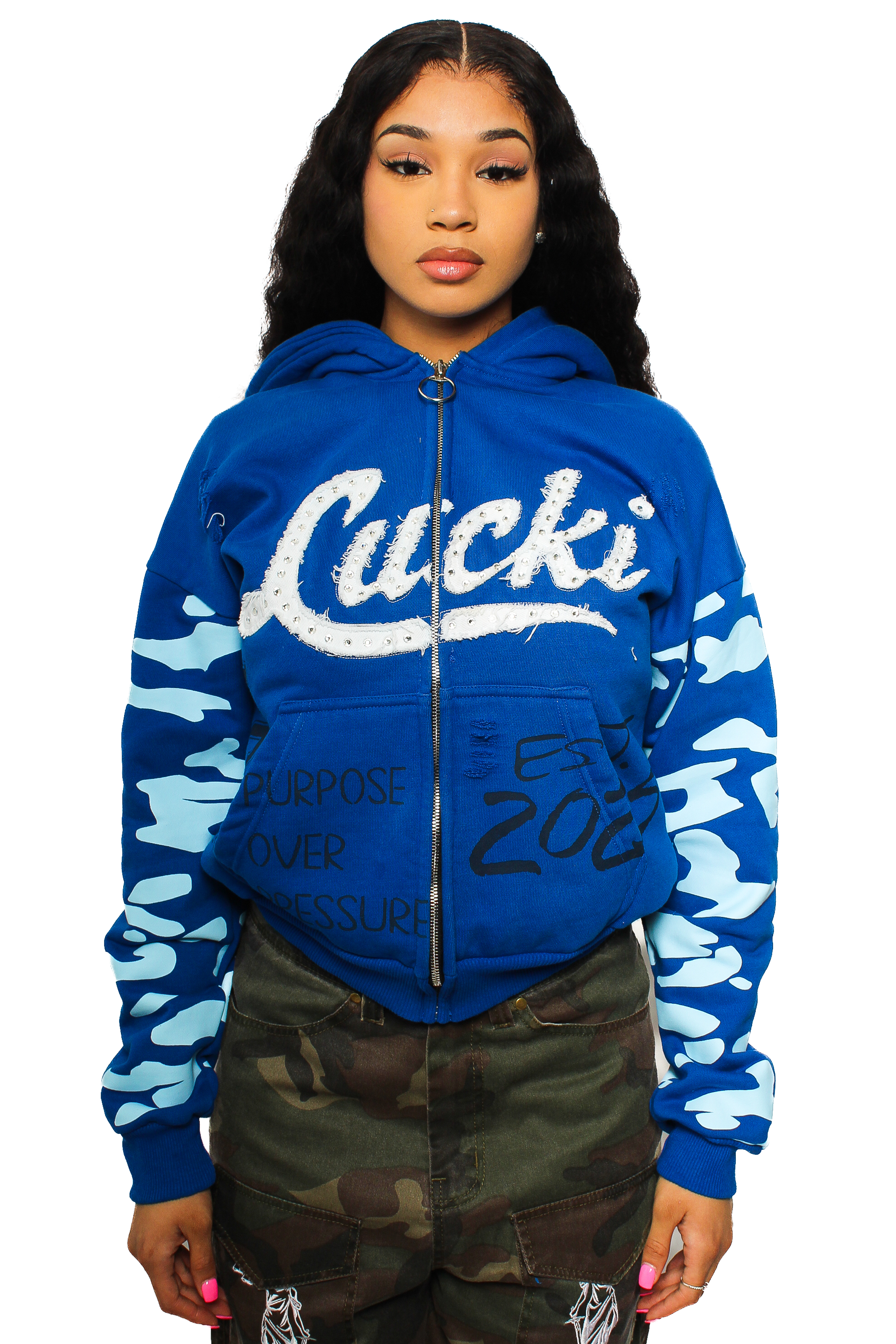 “LUCKI EST” 2024 Hoodie (BLUE)
