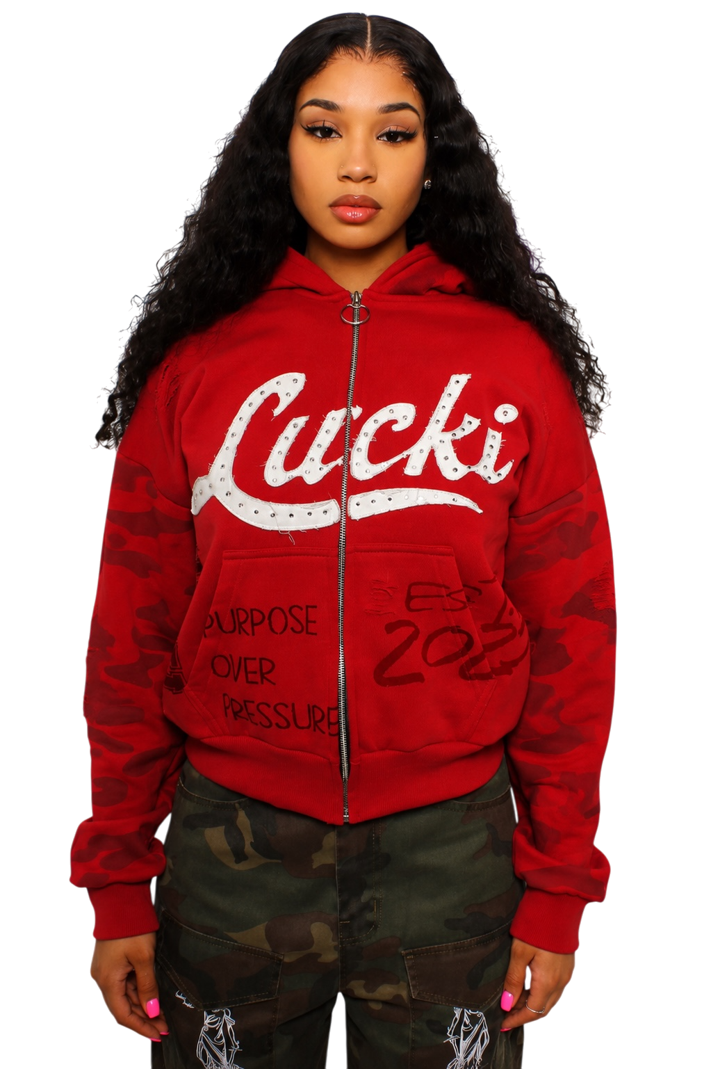 “LUCKI EST” 2024 Hoodie (RED)